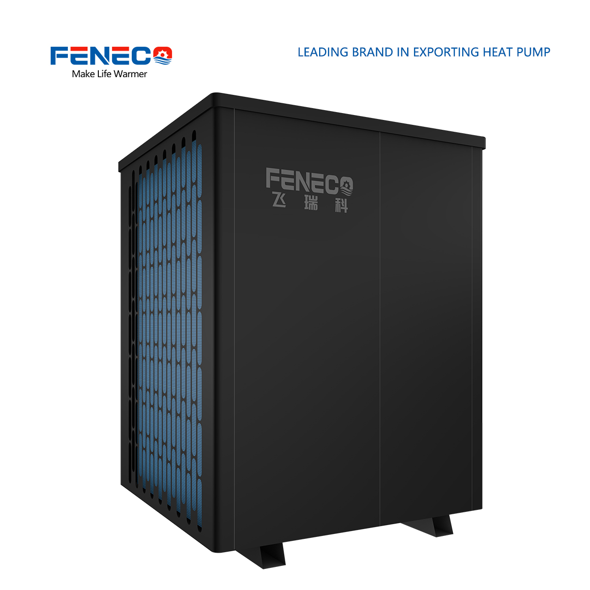 FENECO DC inverter Design of top air outlet of heat pump in energy-saving commercial swimming pool